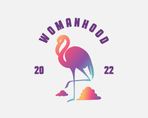 Startup Flamingo Animal Logo