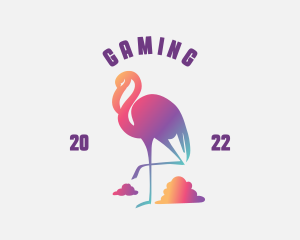 Startup Flamingo Animal Logo
