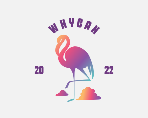 Startup Flamingo Animal Logo