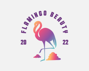 Startup Flamingo Animal logo design