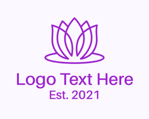 Violet - Beauty Spa Lotus logo design