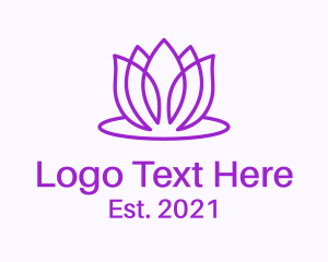 Therapy - Beauty Spa Lotus logo design