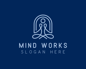 Yoga Wellness Meditation  logo design