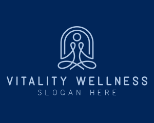 Yoga Wellness Meditation  logo design