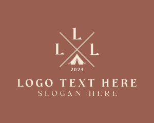 Outdoor - Travel Camping Tent logo design