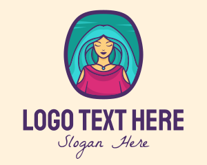 Hair Dye - Woman Beauty Salon logo design