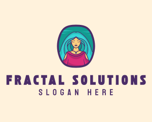 Cartoon Woman Avatar logo design