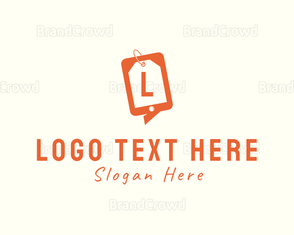 Mobile Shopping Price Tag Logo