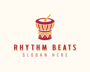 Djembe - African Djembe Drum logo design