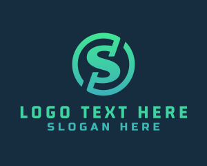 Firm - Crypto Currency Letter S logo design