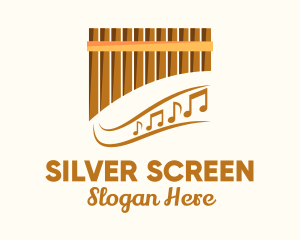 Musical Symbol - Bamboo Pan Flute logo design