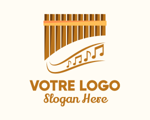 Swoosh - Bamboo Pan Flute logo design