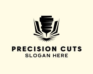 CNC Laser Machinery logo design