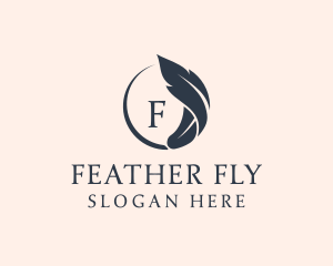 Feather Pen Author logo design