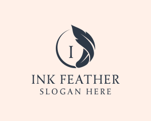 Feather Pen Author logo design