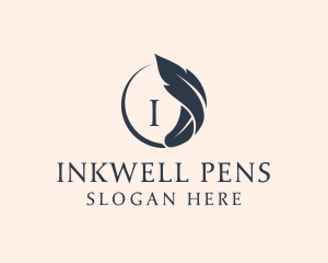 Pen - Feather Pen Author logo design