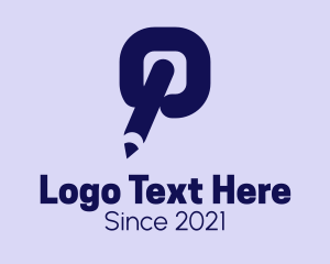 Vector - Pencil Letter Q logo design