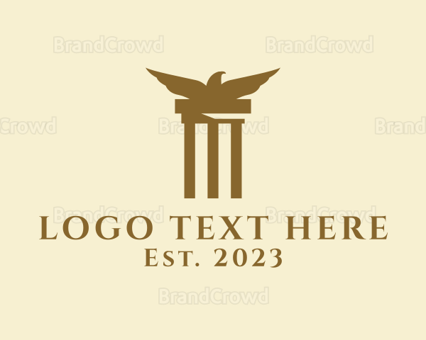 Eagle Pillar Business Logo