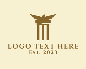 Law - Eagle Pillar Business logo design