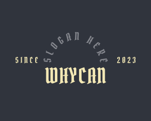 Saloon - Urban Gothic Business logo design