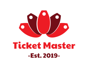 Ticket - Lotus Price Tag logo design