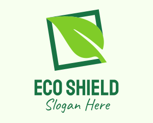 Green Eco Leaf logo design