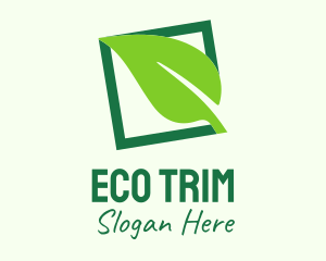 Green Eco Leaf logo design