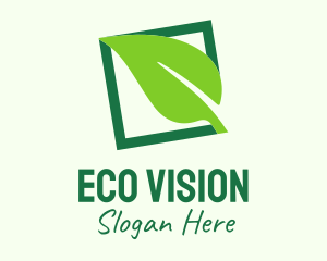 Green Eco Leaf logo design