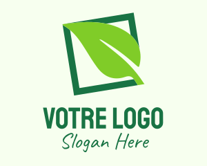 Save The Earth - Green Eco Leaf logo design