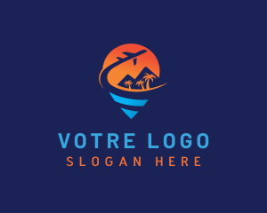 Agency - Airplane Beach Travel logo design