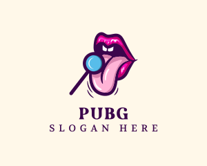 Sexy - Sweet Lollipop Lips logo design