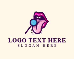 Sweet Lollipop Lips Logo