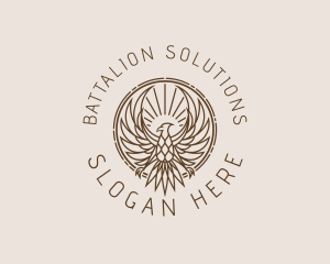 Battalion - Phoenix Hipster Eagle logo design