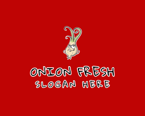Onion - Cartoon Onion Vegetarian logo design