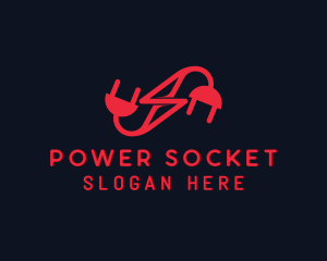 Socket - Electrical Socket Power logo design