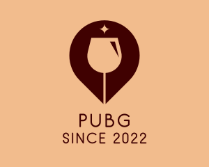 Sommelier - Wine Glass GPS Pin logo design
