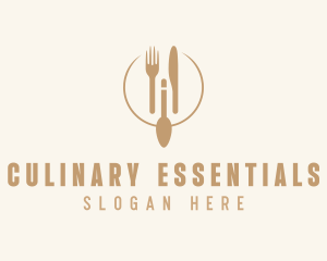 Kitchenware - Green Minimalistic Utensils logo design