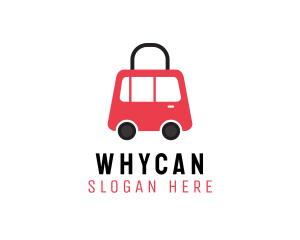 Online Shop - Vehicle Shopping Bag logo design