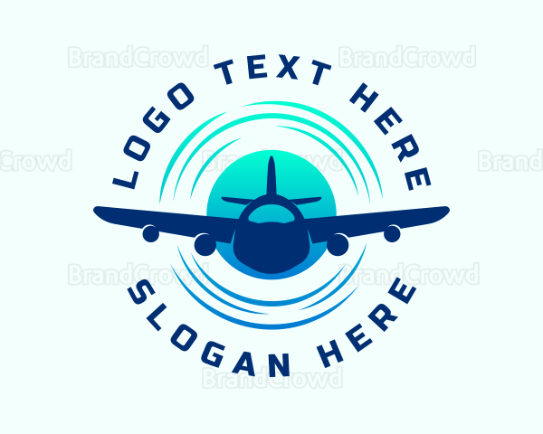 Airplane Travel Transportation Logo