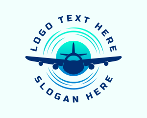 Gradient - Airplane Travel Transportation logo design
