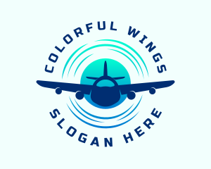 Airplane Travel Transportation logo design