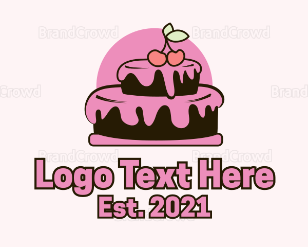 Cherry Layer Cake Logo