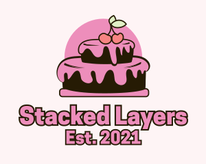 Cherry Layer Cake logo design