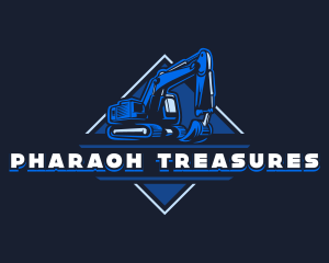 Excavator Machinery Backhoe Logo