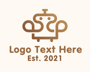 Robot Couch Furniture logo design