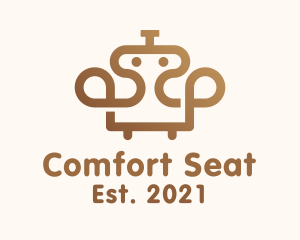 Robot Couch Furniture logo design