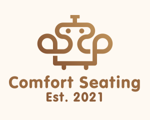 Robot Couch Furniture logo design