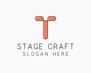 Theater - Minimalist Modern Construction logo design