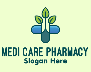 Pharmacist - Herbal Medicinal Plant logo design