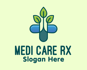 Pharmacist - Herbal Medicinal Plant logo design